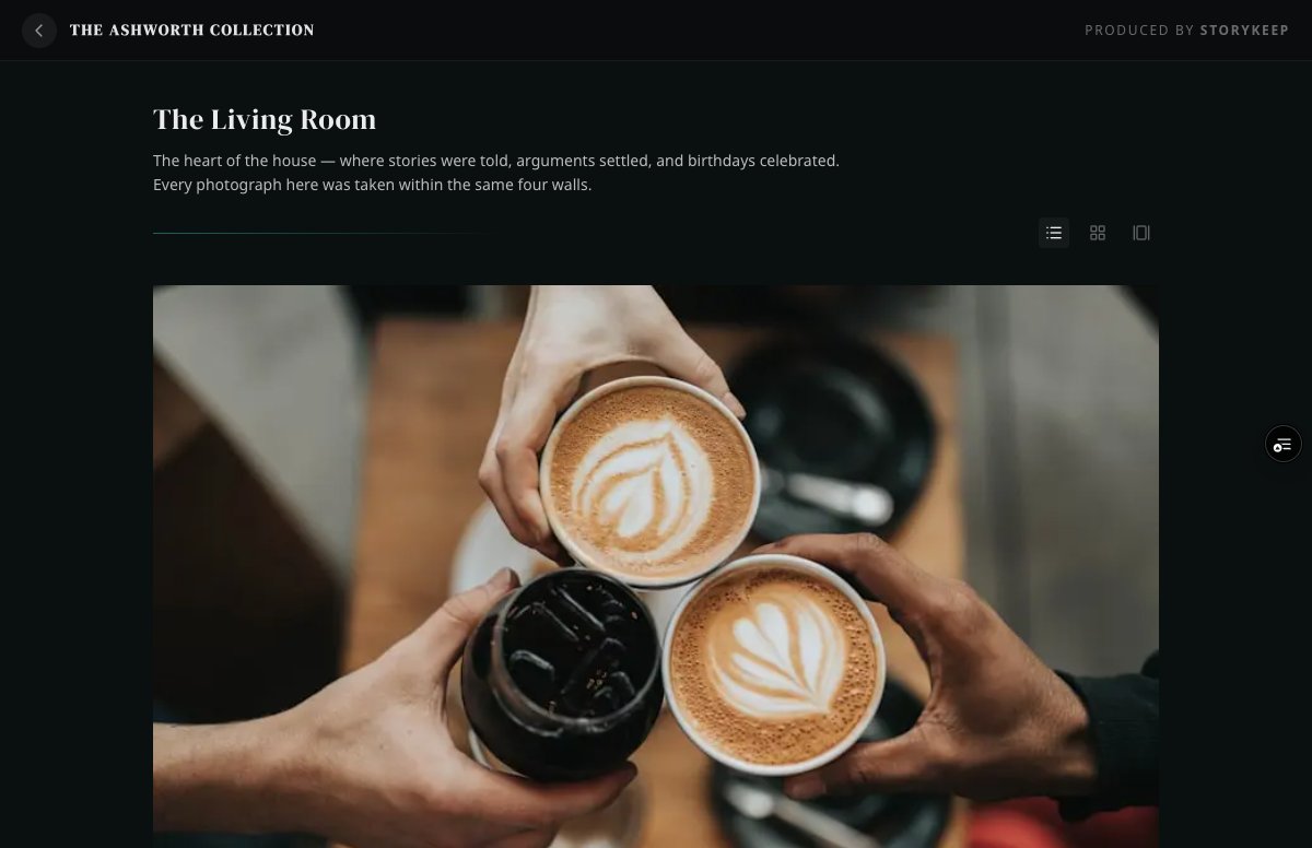 Gallery list view — top