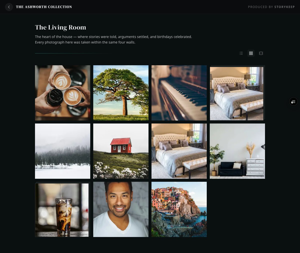 Gallery grid view